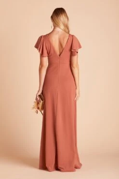 Hannah Crepe Dress - Terracotta -Elegance Bridal Store 0d0fa00cf1cc364d71f8e59a302c9102