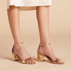 Natalie Chunky Heel - Gold 13 Natalie Chunky Heel - Gold -Elegance Bridal Store 12dfb00eb84e98903bd00a5d6766c88f