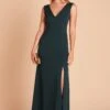 Shamin Crepe Dress - Emerald -Elegance Bridal Store 1b9fec246db3d0db4112b2d4283d24d9