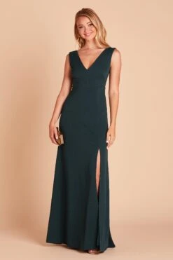Shamin Crepe Dress - Emerald