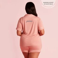 Jonny Pajama Set - Dusty Rose -Elegance Bridal Store 2048x2048 PDP Personalized JonnyPJ FAVECOMBO DUSTYROSE CURVE afb06178 8eb7 418b a996 d8c55888120f