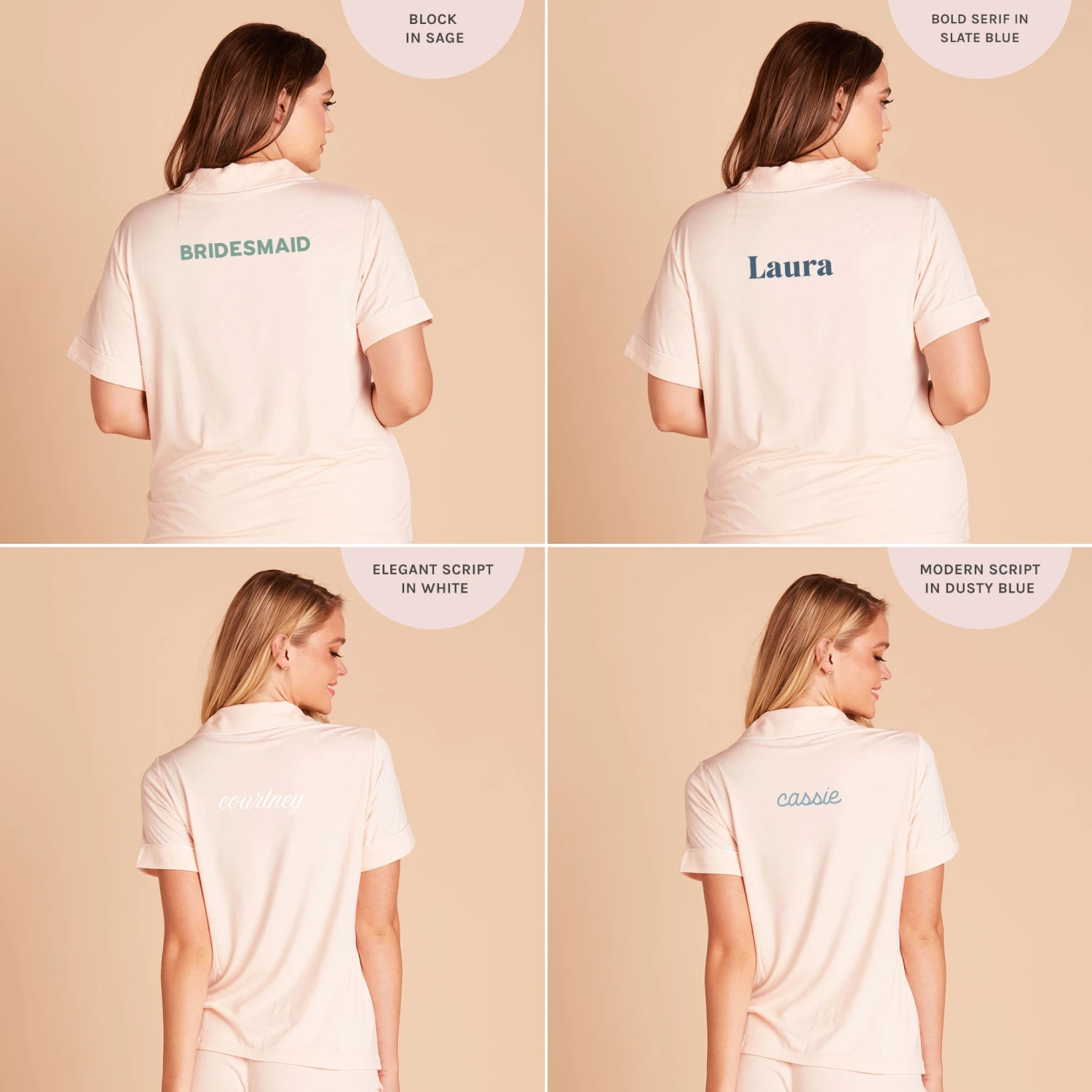 Jonny Pajama Set - Pale Blush 7 Jonny Pajama Set - Pale Blush - Image 5