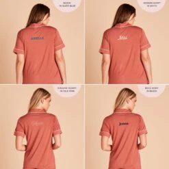 Jonny Pajama Set - Terracotta -Elegance Bridal Store 2048x2048 PDP personalized JonnyPjs Terracotta 01