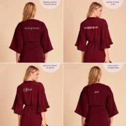 Kenny Ruffle Robe - Cabernet -Elegance Bridal Store 2048x2048 PDP personalized Kenny Karen Robe Solid Cabernet 01 02b3db50 f0f4 47a6 a7f9 7066285c2a44