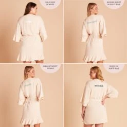 Kenny Ruffle Robe - Champagne -Elegance Bridal Store 2048x2048 PDP personalized Kenny Karen Robe Solid Champagne 01 1d0ec0f7 56e6 459c 9993 99ac3ad347eb