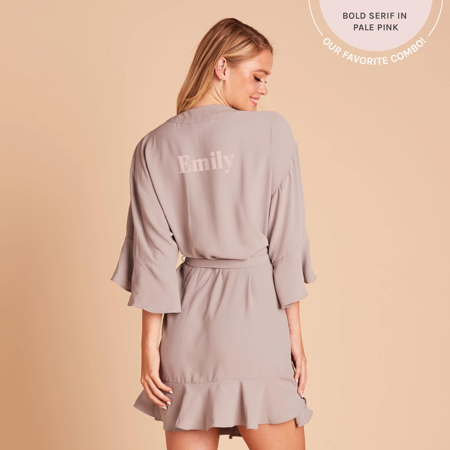 Kenny Ruffle Robe - Gray 4 Kenny Ruffle Robe - Gray - Image 2
