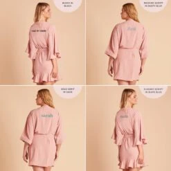 Kenny Ruffle Robe - Dusty Rose -Elegance Bridal Store 2048x2048 PDP personalized Kenny Karen Robe Solid DustyRose 01 c430ba2a 6f08 42d8 b0be 6b896681cfeb