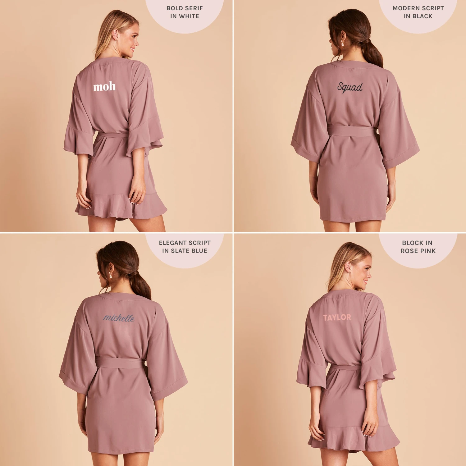 Kenny Ruffle Robe - Dark Mauve 13 Kenny Ruffle Robe - Dark Mauve - Image 12