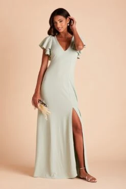 Hannah Crepe Dress - Sage -Elegance Bridal Store 206690217f3d96147aff9803c884b93c