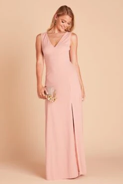 Shamin Crepe Dress - Dusty Rose -Elegance Bridal Store 2540200e6157fd5f6e18d5b99b37ffae