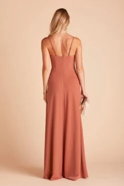 Ash Crepe Dress - Terracotta -Elegance Bridal Store 265c7446bec624a421f5b1ed4a4e5e47
