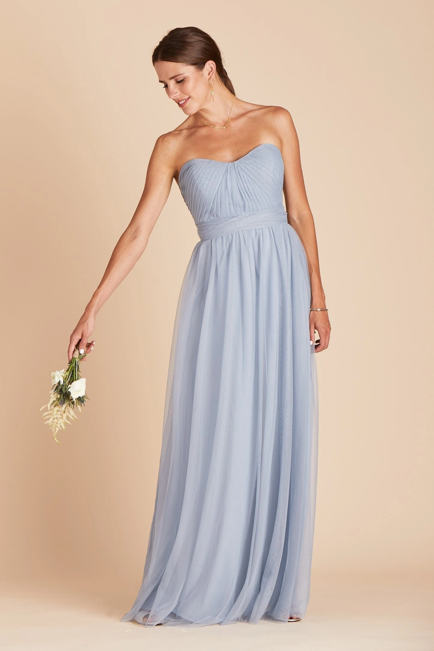 Christina Convertible Dress - Dusty Blue 7 Christina Convertible Dress - Dusty Blue - Image 5