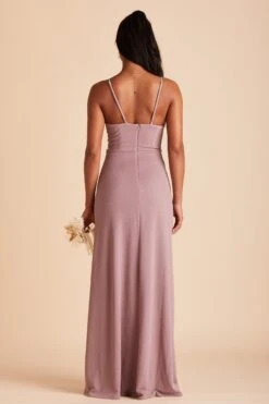 Ash Crepe Dress - Dark Mauve -Elegance Bridal Store 356dc0b5cc2ac23abb9cdb59b4dd5f99