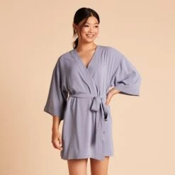 Karen Robe - Dusty Blue 19 Karen Robe - Dusty Blue -Elegance Bridal Store 3a8e653bdff46ead2f280c2ddae99f43