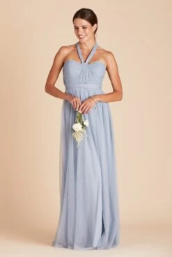 Christina Convertible Dress - Dusty Blue