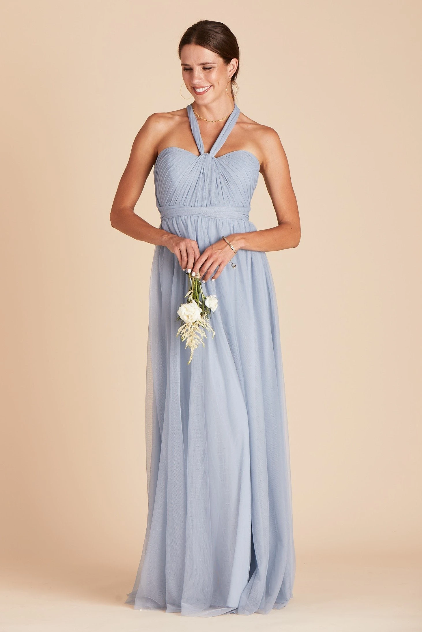 Christina Convertible Dress - Dusty Blue 3 Christina Convertible Dress - Dusty Blue