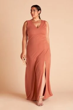 Shamin Crepe Dress - Terracotta -Elegance Bridal Store 3d1be5767b8d66362ce0f5df5f27f302 2d4461d4 1589 4dae 851c a58258be6984