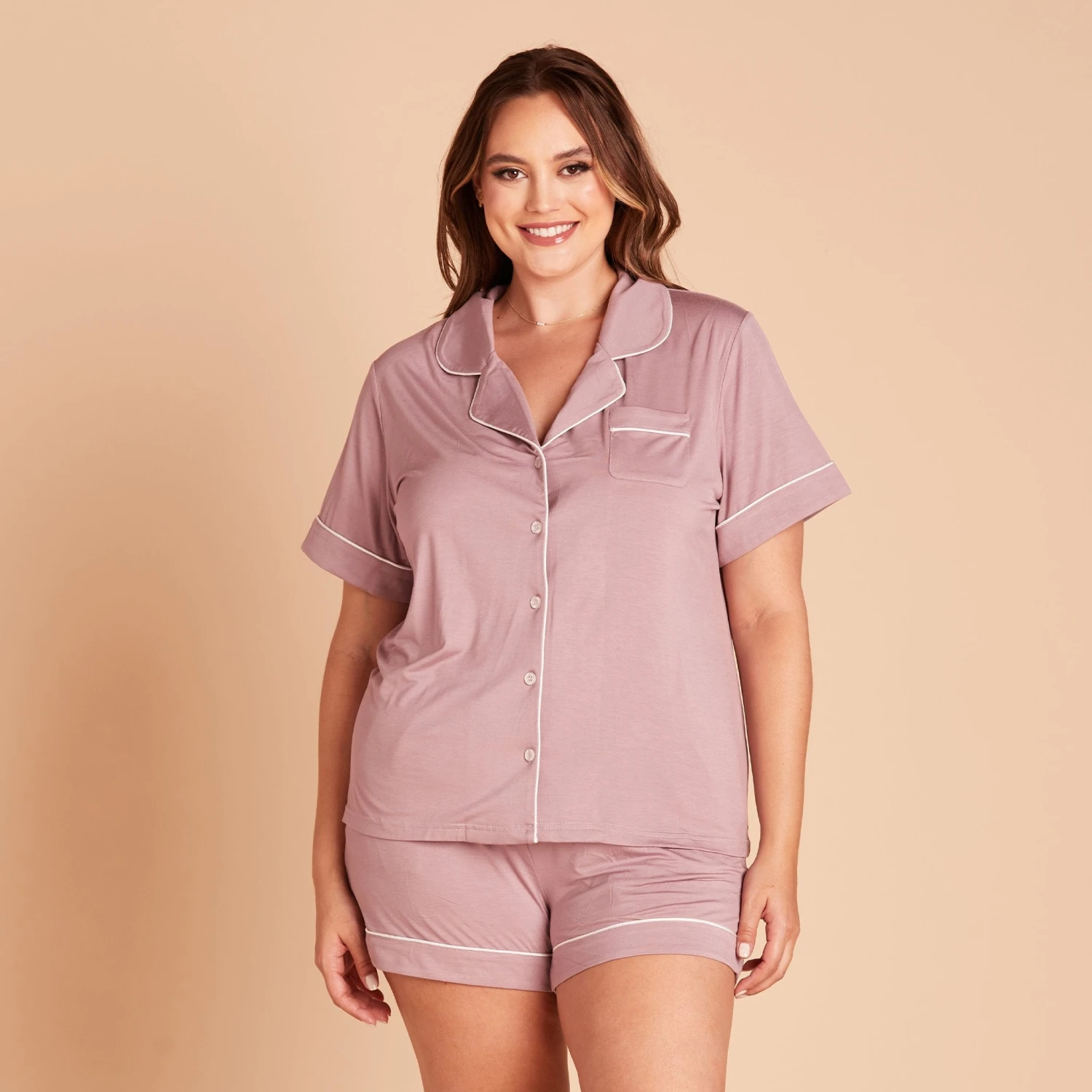 Jonny Pajama Set - Mauve 4 Jonny Pajama Set - Mauve - Image 2