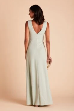 Shamin Crepe Dress - Sage -Elegance Bridal Store 3f394650609e3c870126be4303d8b889