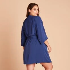 Karen Robe - Slate Blue -Elegance Bridal Store 442711b1eb76510d5f3abe7699d69c36