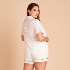 Jonny Pajama Set - White -Elegance Bridal Store 63a6ce0672fdebaae78a749b2f024abb 5704b2a3 d918 4113 9978 21a9bd1cb90e