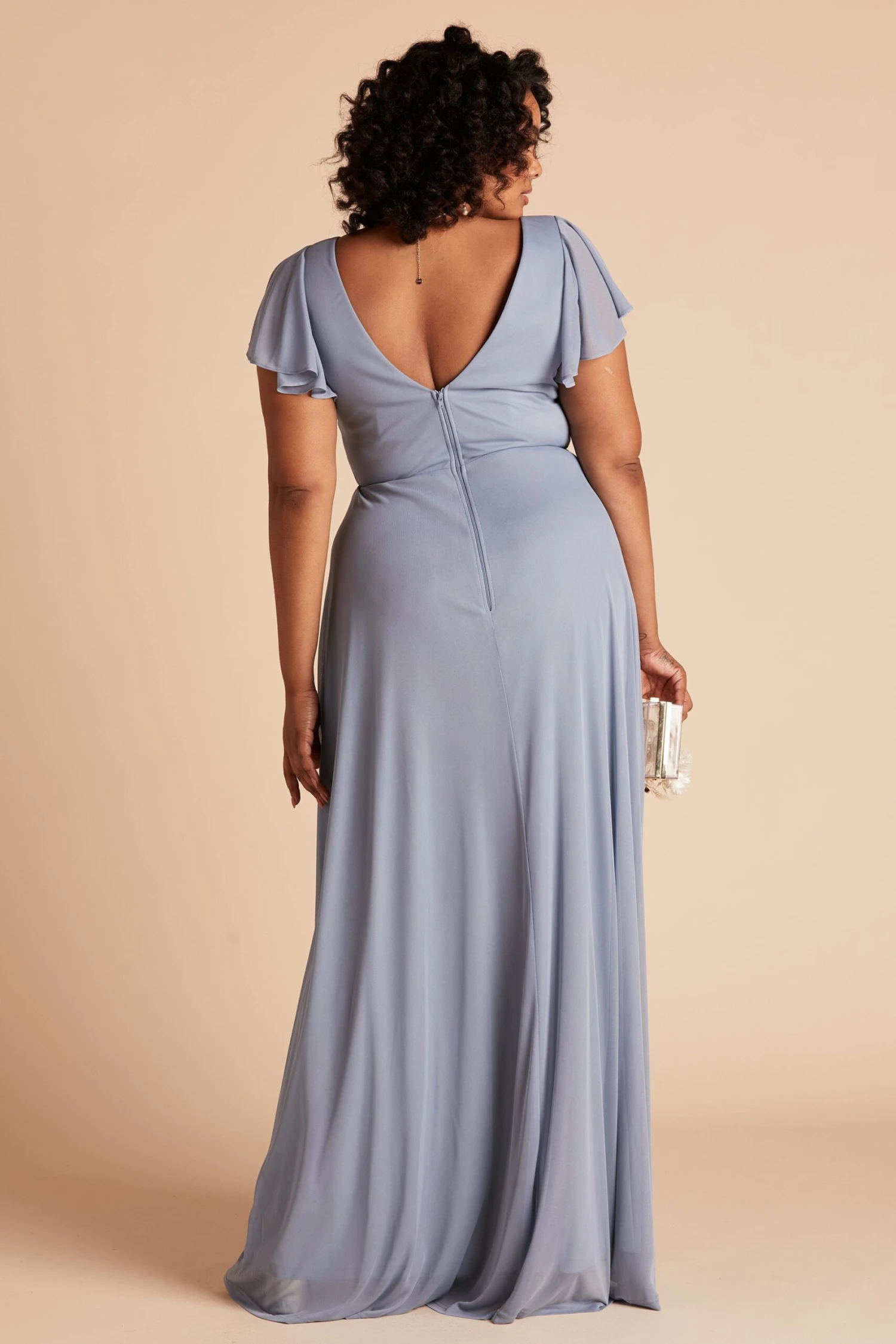 Hannah Dress - Dusty Blue 14 Hannah Dress - Dusty Blue - Image 12