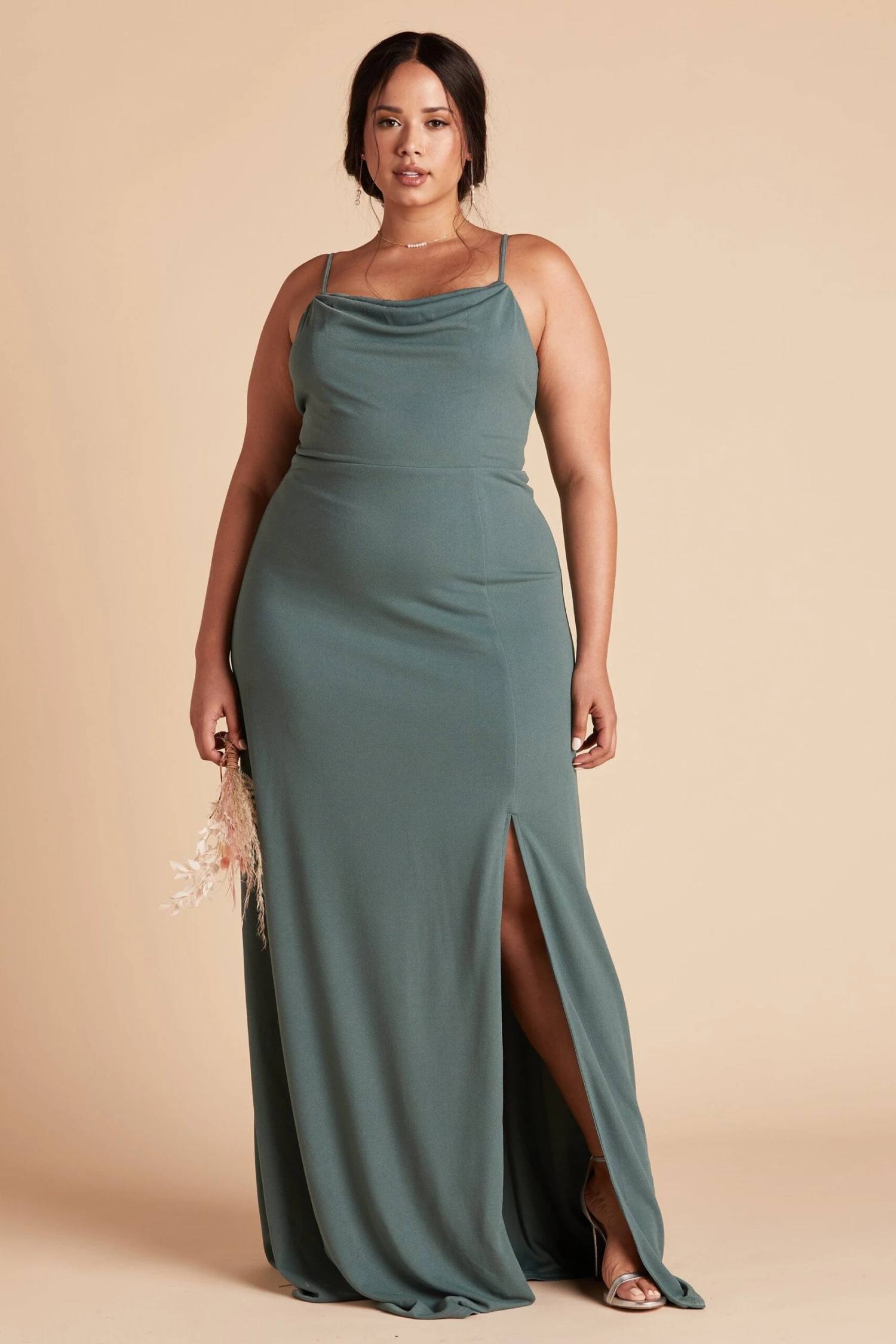 Ash Crepe Dress - Sea Glass 12 Ash Crepe Dress - Sea Glass - Image 10
