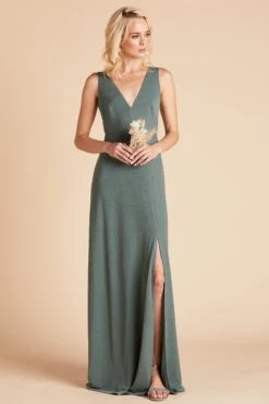 Shamin Crepe Dress - Sea Glass -Elegance Bridal Store 76e950c8099951a73d8a6018857863d7