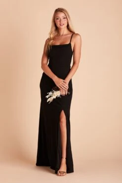 Ash Crepe Dress - Black -Elegance Bridal Store 79a35d6b330177f03e8835c6829860ea