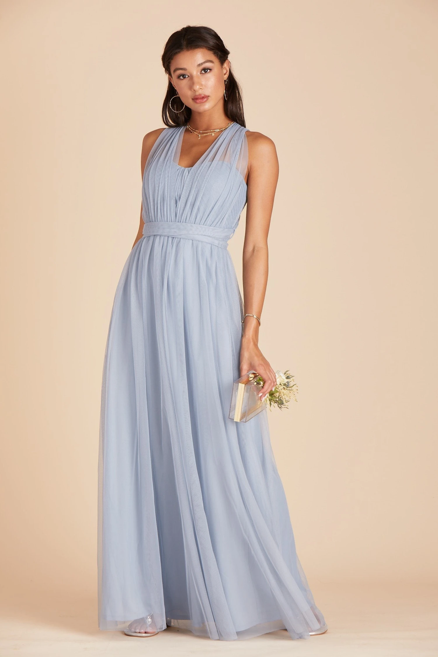 Christina Convertible Dress - Dusty Blue 15 Christina Convertible Dress - Dusty Blue - Image 13