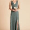 Shamin Crepe Dress - Sea Glass