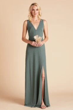 Shamin Crepe Dress - Sea Glass