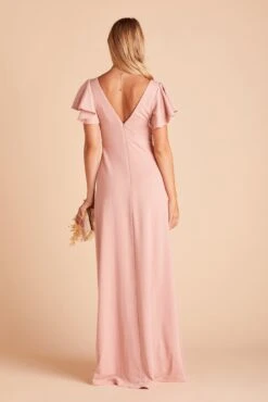 Hannah Crepe Dress - Dusty Rose -Elegance Bridal Store 8d9d18e9f43be4e3d2c0162b70164524