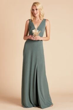 Shamin Crepe Dress - Sea Glass -Elegance Bridal Store 9383d2b5df2f7e148717571faf1d54ca