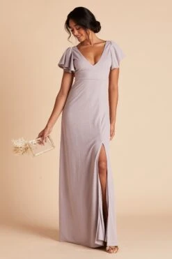 Hannah Crepe Dress - Lilac -Elegance Bridal Store 972c38bf624bbbdf41dcfffd2a7ad98b