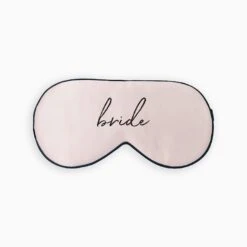 Silk Bride Sleep Mask - Script Black