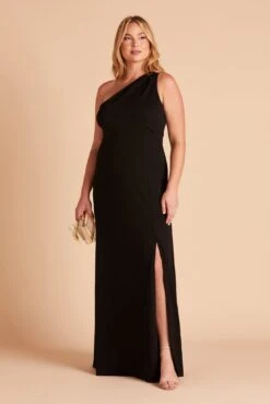 Kira Crepe Dress - Black -Elegance Bridal Store BI1DE7 1 0afc1004 0a6c 42dd 8afb 3457e3d75017