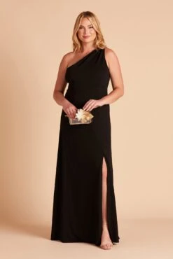 Kira Crepe Dress - Black -Elegance Bridal Store BI47B3 1 d81b573e 94f5 4a23 ba8e 658316633a8c