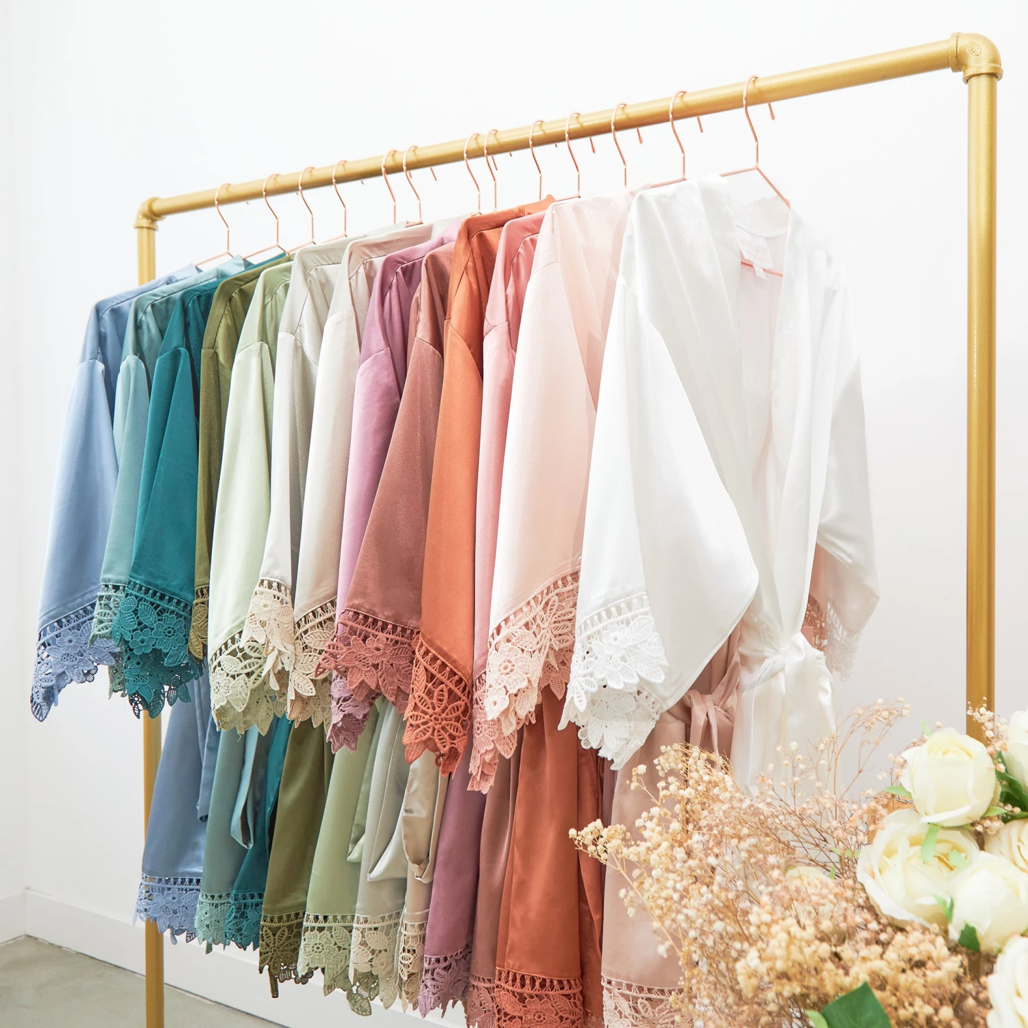 Claudine Lace Robe - Desert Rose 10 Claudine Lace Robe - Desert Rose - Image 8