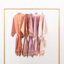 Claudine Lace Robe - Desert Rose 20 Claudine Lace Robe - Desert Rose -Elegance Bridal Store BIRDYGREY SILKROBES1145.CROPPED.RT