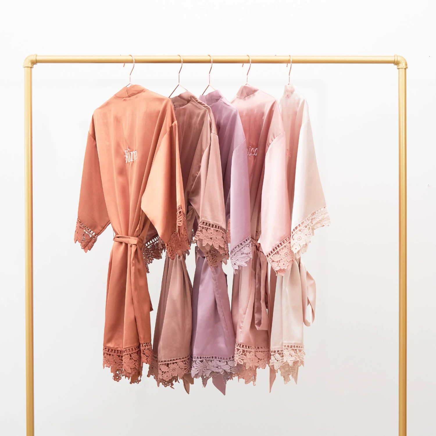 Claudine Lace Robe - Desert Rose 11 Claudine Lace Robe - Desert Rose - Image 9