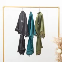 Claudine Lace Robe - Black -Elegance Bridal Store BIRDYGREY SILKROBES1193.CROPPED.RT