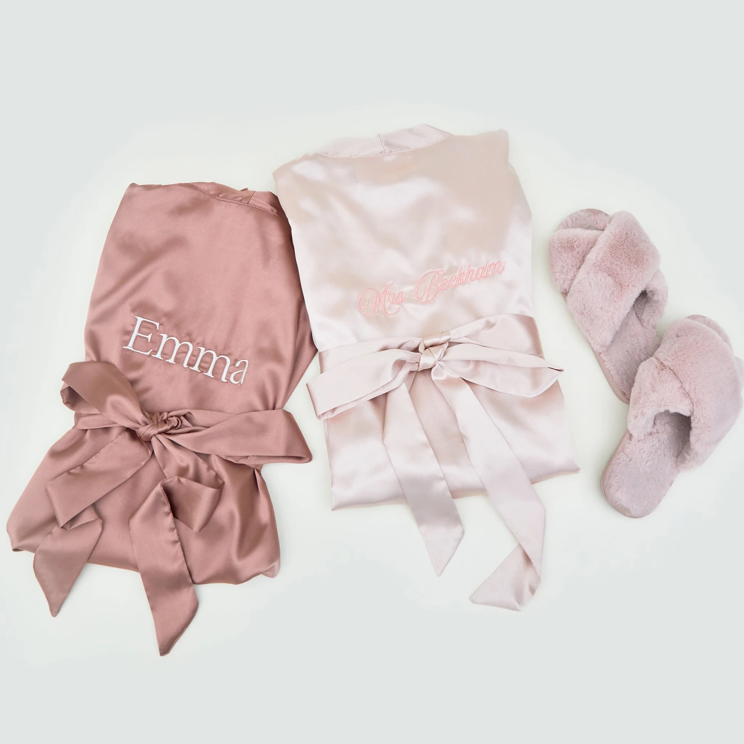 Claudine Lace Robe - Pale Blush 9 Claudine Lace Robe - Pale Blush - Image 7