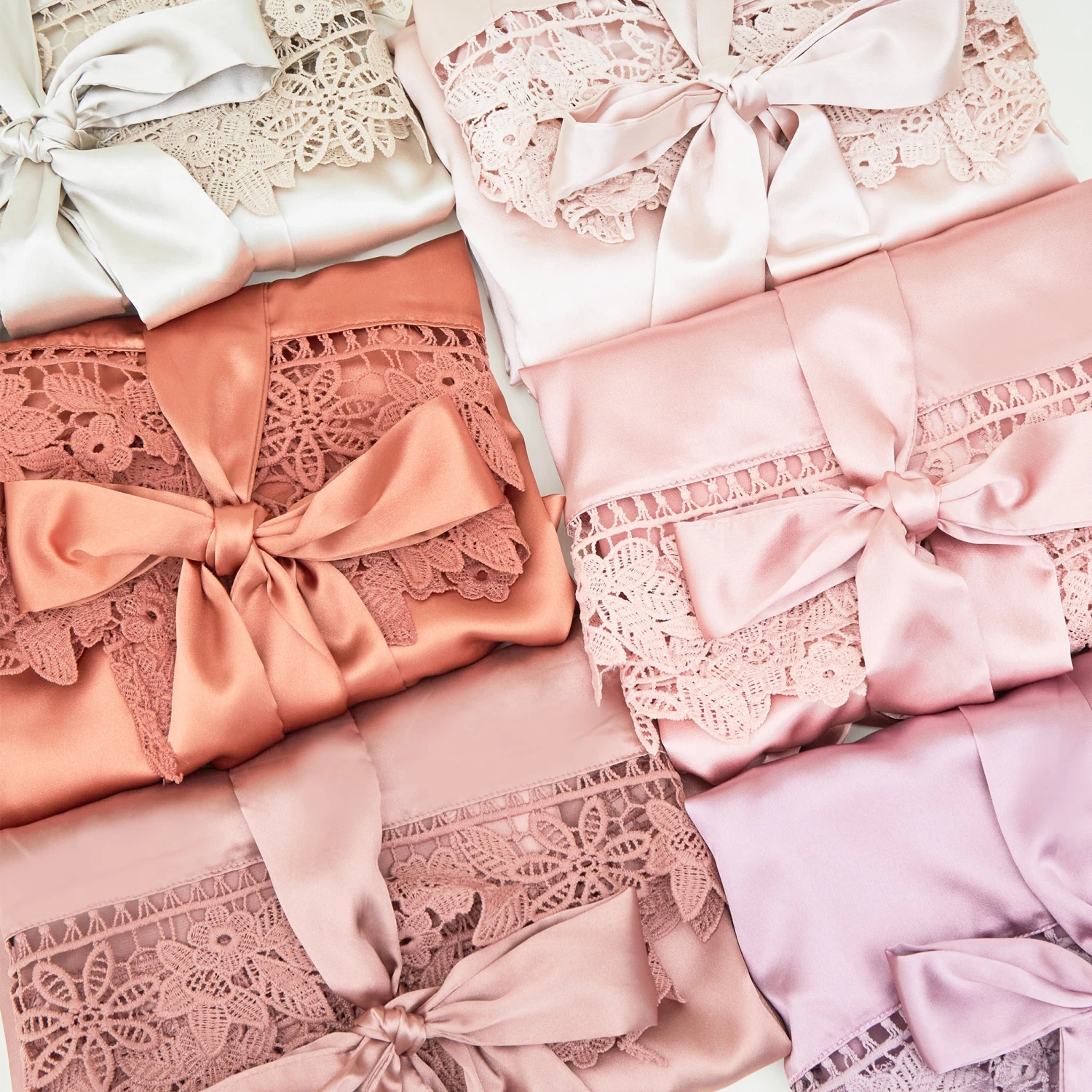 Claudine Lace Robe - Dusty Rose 9 Claudine Lace Robe - Dusty Rose - Image 7