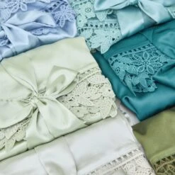 Claudine Lace Robe - Twilight -Elegance Bridal Store BIRDYGREY SILKROBES1491.CROPPED.RT