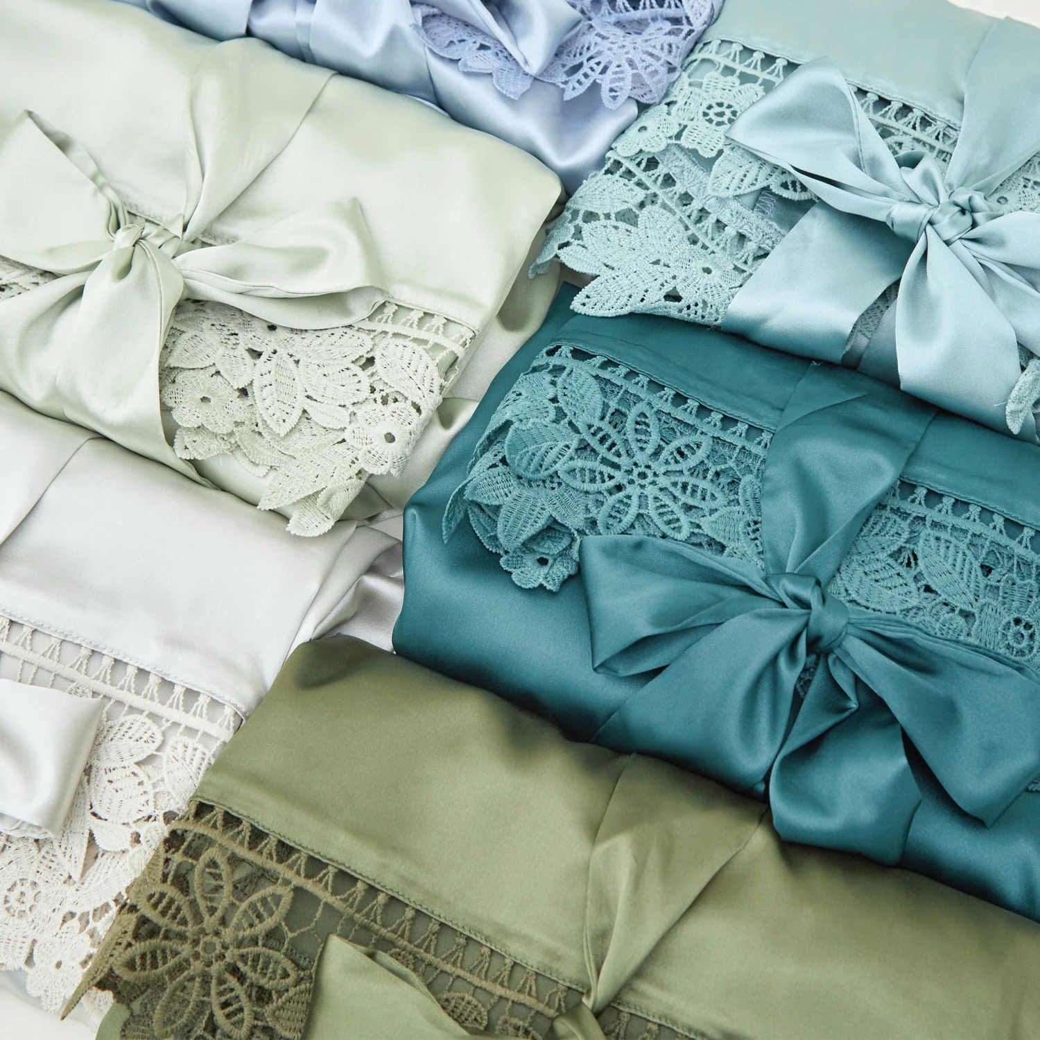 Claudine Lace Robe - Sea Glass 7 Claudine Lace Robe - Sea Glass - Image 5