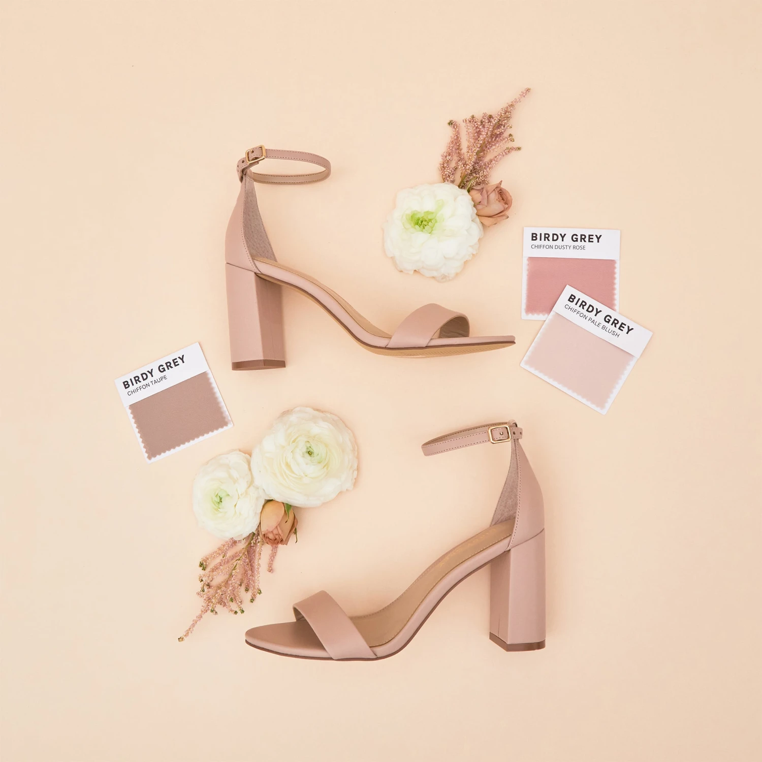 Mary High Chunky Heel - Nude Blush 8 Mary High Chunky Heel - Nude Blush - Image 6