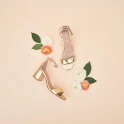 Natalie Chunky Heel - Gold 14 Natalie Chunky Heel - Gold -Elegance Bridal Store BIRDYGREY SHOEHERO0372.RT .CROPPED