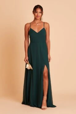 Adelle Chiffon Dress - Emerald -Elegance Bridal Store BIRDY GREY ADELE BRIDESMAID DRESS EMERALD 02