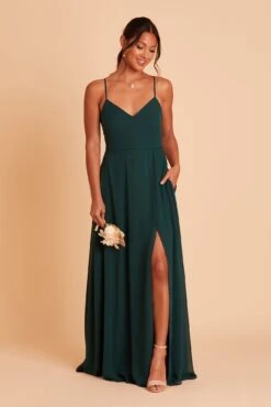 Adelle Chiffon Dress - Emerald -Elegance Bridal Store BIRDY GREY ADELE BRIDESMAID DRESS EMERALD 03